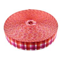2 Inch Picture Quality Polyester Webbing Lesbian Pride Plaid