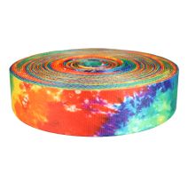 2 Inch Picture Quality Polyester Webbing Tie Dye