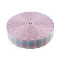 2 Inch Picture Quality Polyester Webbing Trans Pride Plaid