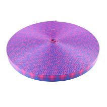 3/4 Inch Picture Quality Polyester Webbing Bisexual Pride Plaid