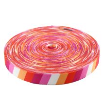 3/4 Inch Picture Quality Polyester Webbing Lesbian Pride Stripes