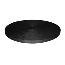 3/8 Inch Picture Quality Polyester Webbing Black