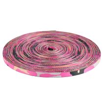 3/8 Inch Picture Quality Polyester Webbing Camouflage Pink