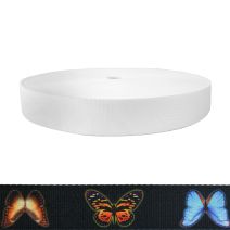 1-1/2 Inch Picture Quality Polyester Webbing Butterflies