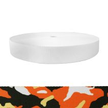 1-1/2 Inch Picture Quality Polyester Webbing Camouflage Autumn