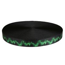 1 Inch Utility Polyester Webbing Wave Green
