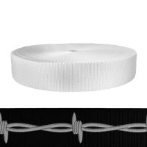 2 Inch Utility Polyester Webbing Barbed Wire: Silver