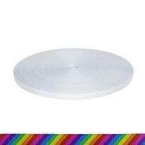 1/2 Inch Utility Polyester Webbing Rainbow Stripe