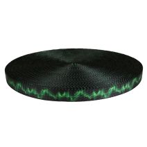 3/4 Inch Utility Polyester Webbing Wave Green