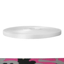 5/8 Inch Utility Polyester Webbing Camouflage Pink