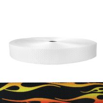 1-1/2 Inch Utility Polyester Webbing Hot Rod Flames