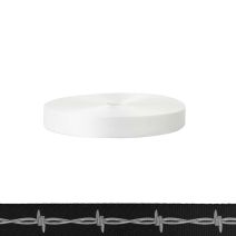 1 Inch Polyester Satin Barbed Wire: Silver