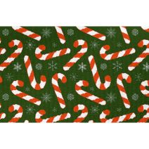 1 Inch Candy Canes Satin Polyester Webbing