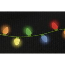 1 Inch Christmas Lights Satin Polyester Webbing