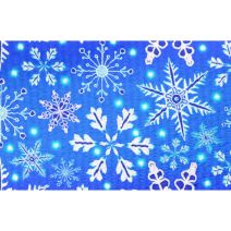1 Inch Blue Winter Satin Polyester Webbing