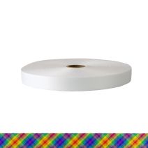 3/4 Inch Polyester Satin Calico Rainbow