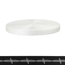 1 Inch Tubular Polyester Barbed Wire: Silver